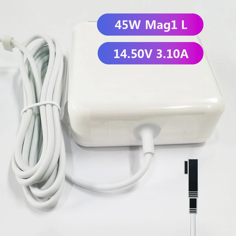 

14.5V 3.1A L 45W Charger For Macbook Air 11"13" A1244 A1374 A1304 A1369 A1370 For Mag* 1 Laptop Power Adapter Good Working