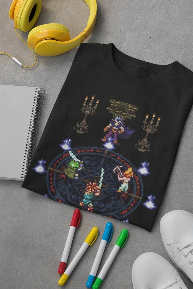 Chrono Trigger Magus Battle Premium Unisex T-shirt | Gifts for JRPG Gamers image 5