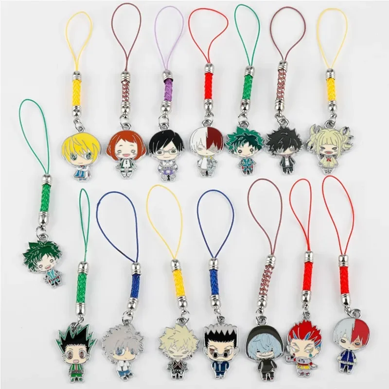 Animation Derivatives Backpack Key Chain Bakugou Katsuki Todoroki Shoto Midoriya Izuku Q-version Cartoon Character Ornament