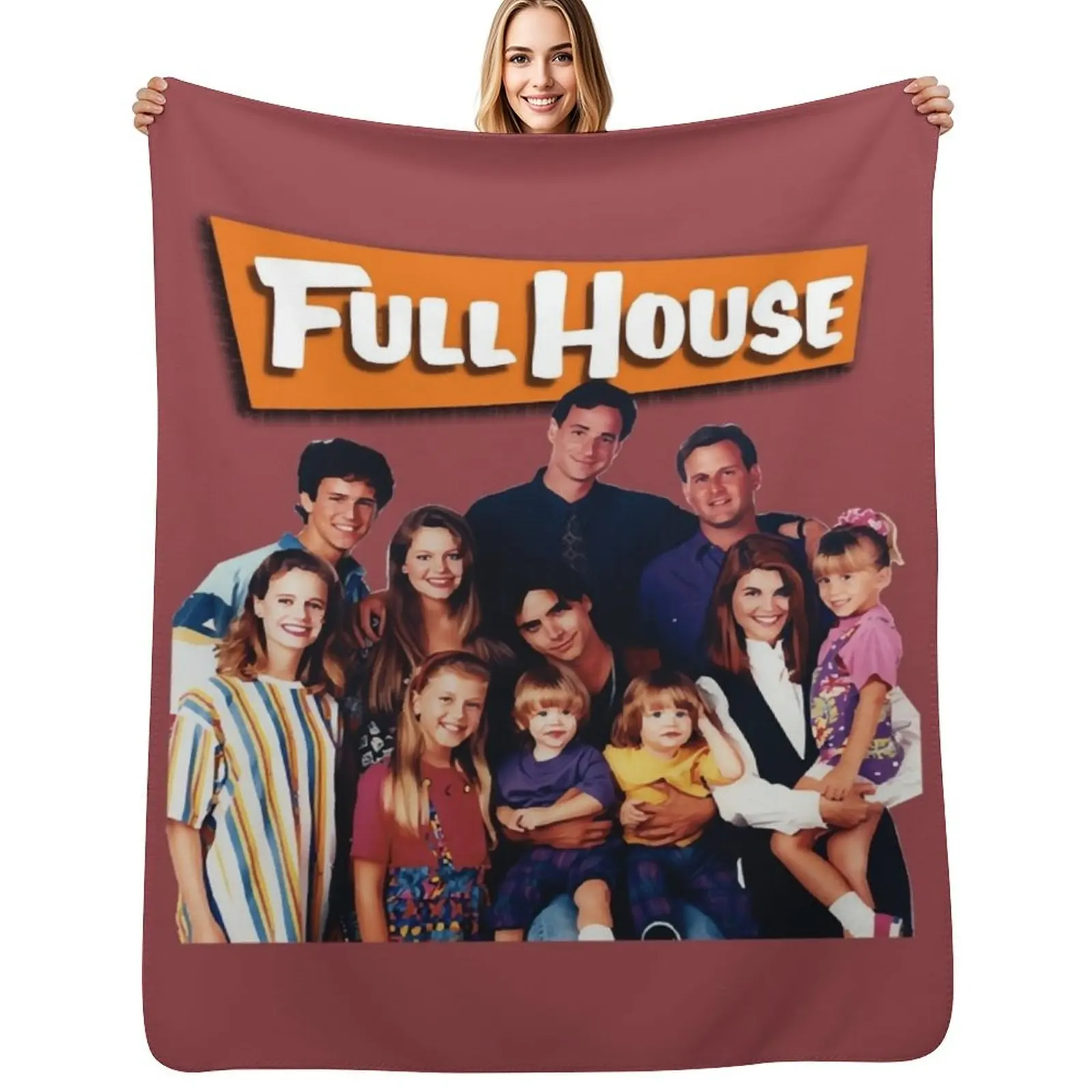 full house cast Throw Blanket Fade Resistant Durable Throw Blanket
