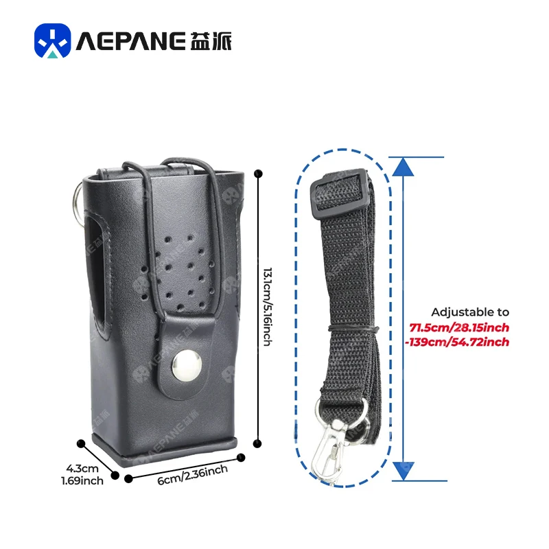 حافظة جلدية واقية لجهاز الاتصال اللاسلكي مع مشبك حزام لراديو كينوود TK-2200 TK-3207 TK-2207 TK-3217 TK-3307 TK-3200 #3