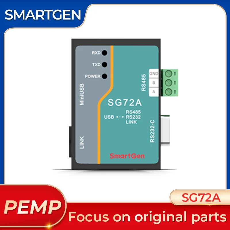 

Genuine Smartgen SG72A RS232 RS485 USB Communication Port Conversion Module Generator Controller Spare Parts