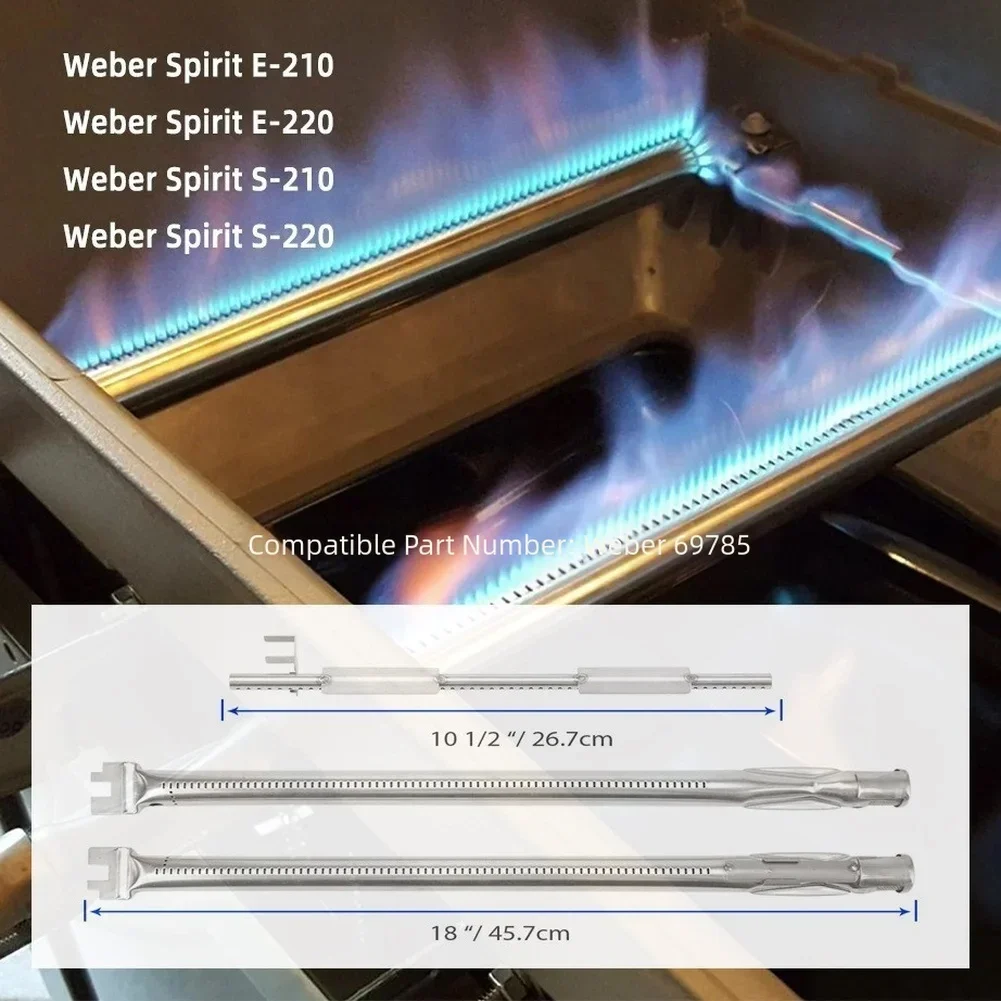 

1 шт. головка газовой горелки SUS304 53*11*3 см из нержавеющей стали 304 головка газовой горелки на пропане для WEBER FOR SPIRIT аксессуары для гриля