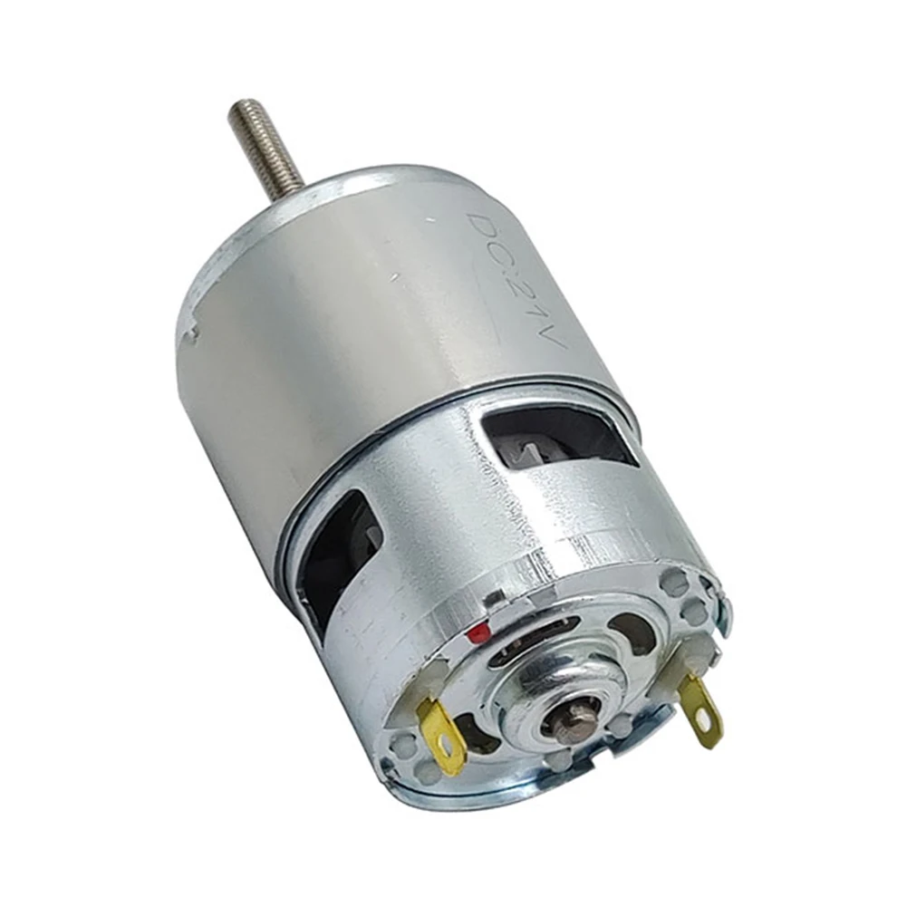 1pc 755 DC Motor 21V 120W DC Gear Motors Ball Bearing Large Torque Electronic Component Motor For Lawn Mower CNC Tools Robots