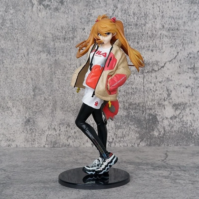 Neon Genesis Evangelion Anime Figure 24Cm Eva Asuka Pvc Action Figure Gk Model Desktop Decoration Collection Doll Birthday Gifts