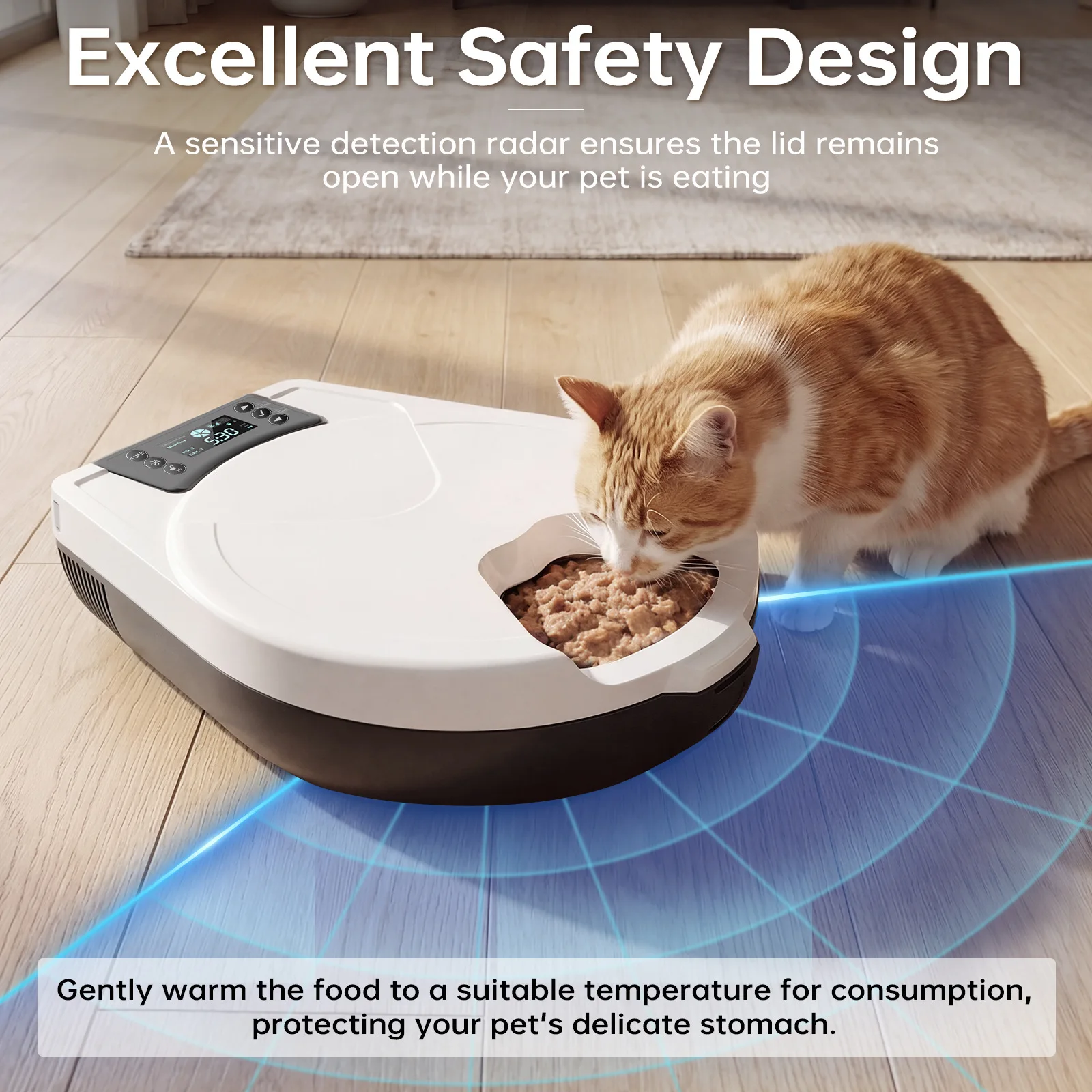 自動給餌器（ウェットグレイン対応、冷蔵・加熱機能付き、半導体 - Wet Food Automatic Pet Feeder Refrigerated のレビューと価格