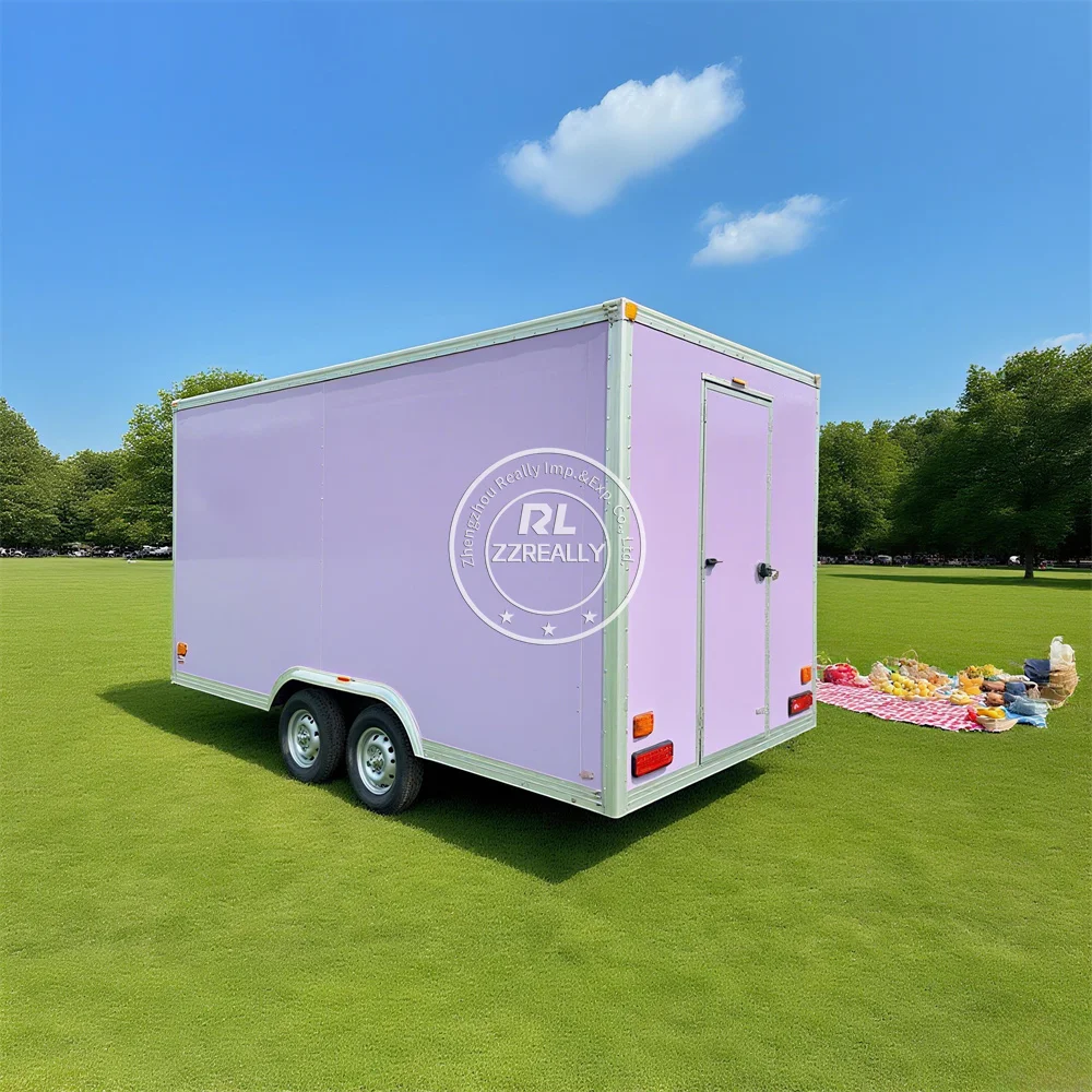 

Mobile Concession Food Truck Customized Kitchen Ice Cream Coffee Cart Design Modern Food Trailer With Kitchen Equipments
