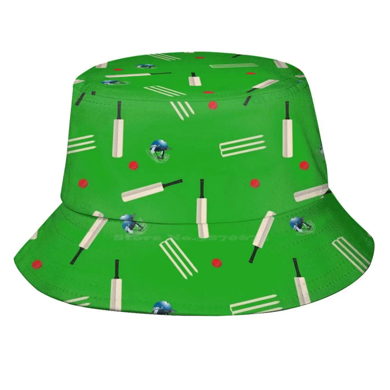 Cricket Pattern Sun Cap Fisherman Hat Bucket Hats Leicestershire Ccc Durham Ccc County Cricket Club Lancashire Ccc Yorkshire