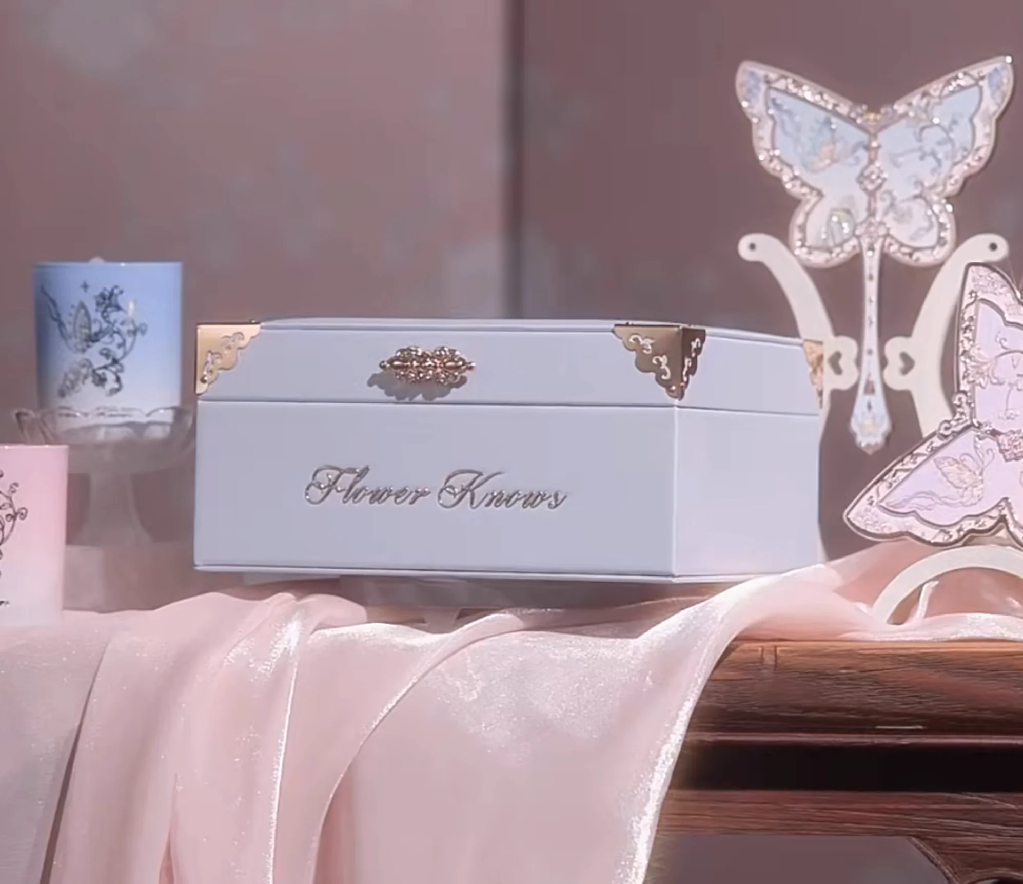 Flower Know Cosmetics Storage Box Limited Edition Strawberry Rococo Violet Jewelry Empty Box