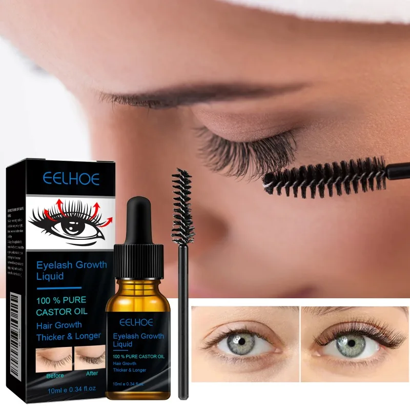 Fast Eyelash Growth Serum Eyebrows Natural Thick Slender Curl Curl Moist Natural Castor Growth Liquid Serum Extension Eyelash