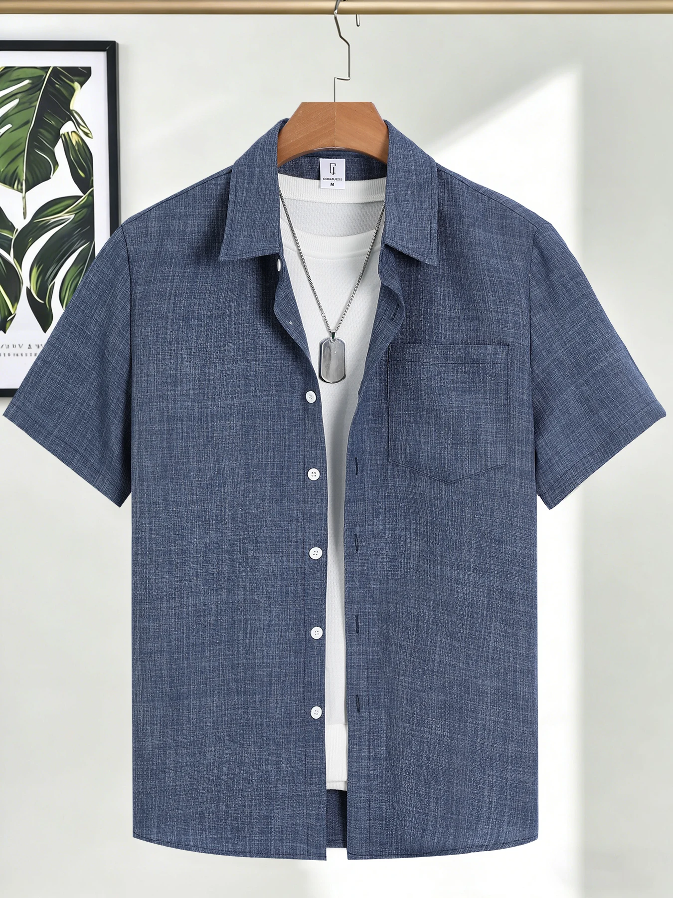 メンズカジュアルリネン半袖シャツ、ドリップアウトフィット、メ - Summer Clothing Drip のレビューと価格