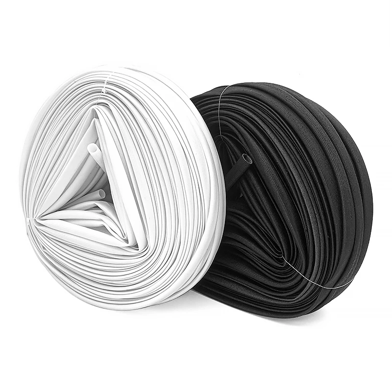 Silicone Resin Coated Fiberglass Tube 1-14mm Insulated Soft Chemical Glass Fiber Braided Sleeve for High Temperature Cable Pipe