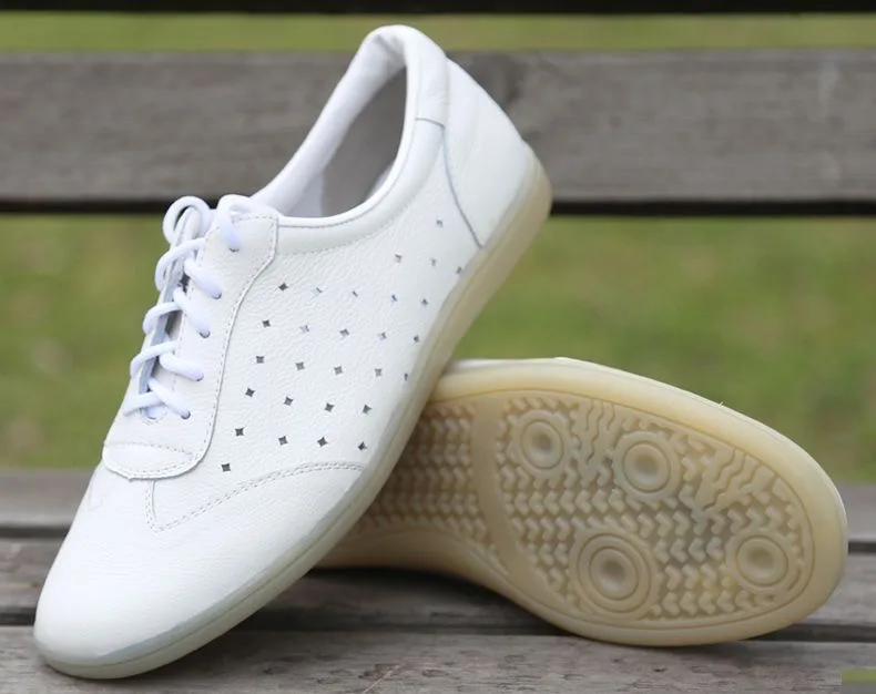 أحذية تدريب فنون الدفاع عن النفس الصيفية للرجال والنساء مصممة من الجلد أحذية تاي تشي للجنسين أحذية كونغفو ذات علامة تجارية فاخرة #2