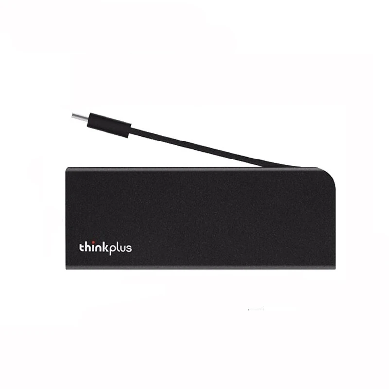 thinkplus USB-C 4-in-1 Hub 4X90W86497 Small Size 3 USB-A 3.1 Gen1 VGA 5Gbps Compact Convenient Docking Station Dock