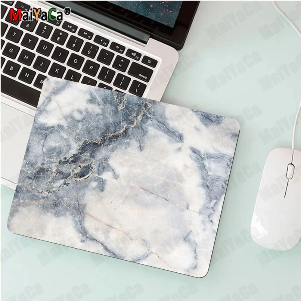 Stylish Marble Mousepad New Rubber Mouse Durable Desktop Mousepad Size for Game Keyboard Pad for Gamer