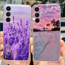 Coque Fundas Samsung A24 4G Galaxy A24 Bumper Shell Transparent Painting Slim Soft Phone Case On Samsung Galaxu A24 A 24 Cover