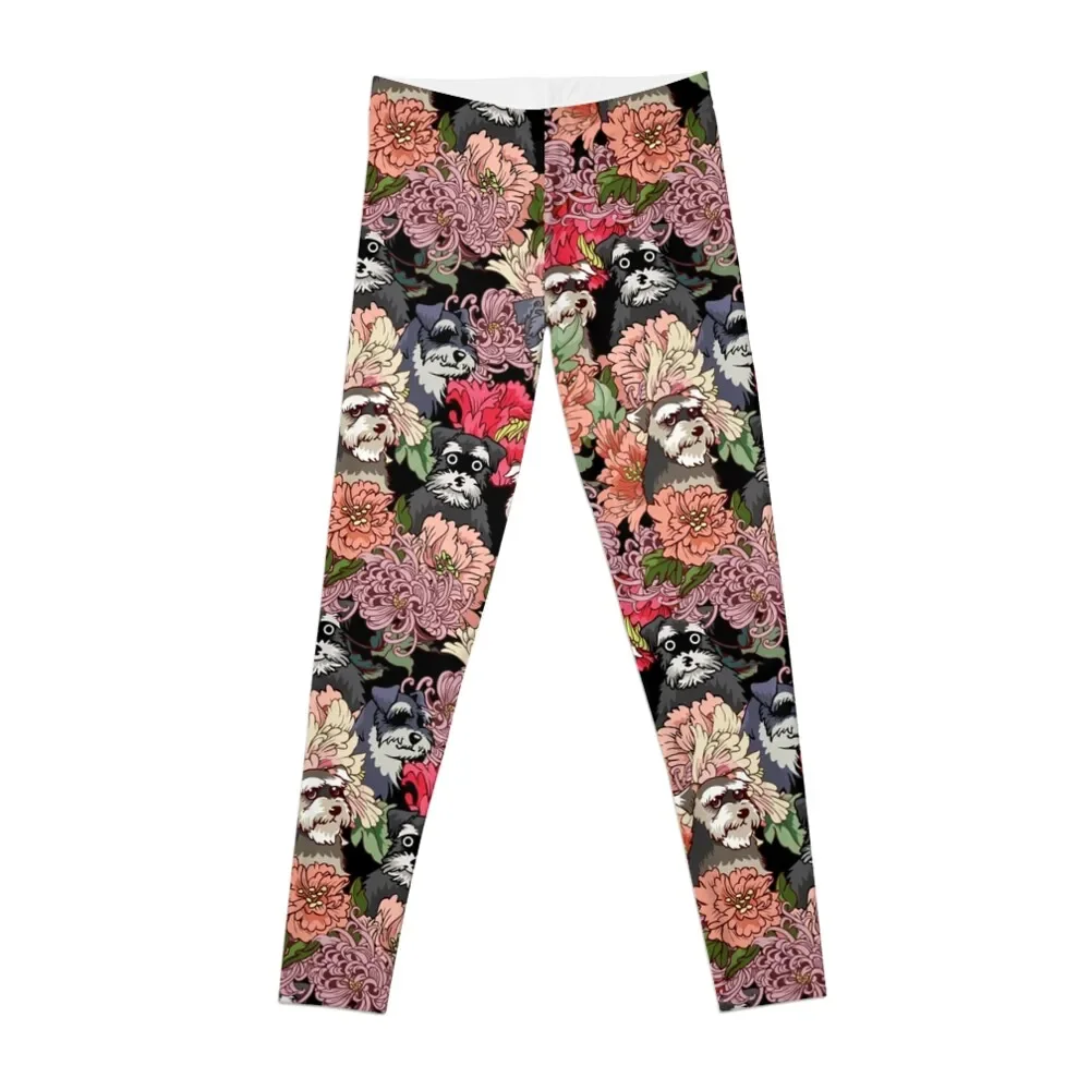

BECAUSE SCHNAUZERS Leggings gym womans Women's trousers Womens Leggings