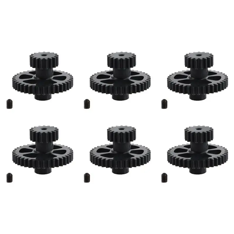 ABKQ-6X Upgrade Part Metal Reduction Gear + Motor Gear Spare Parts For Wltoys A949 A959 A969 A979 K929 RC Car