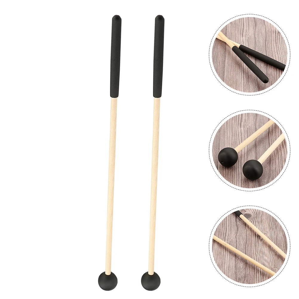 

Wooden Handle Ball Drum Stick Accessories Mallets Air Bell Percussion Cymbals for Drums Drumsticks Adults