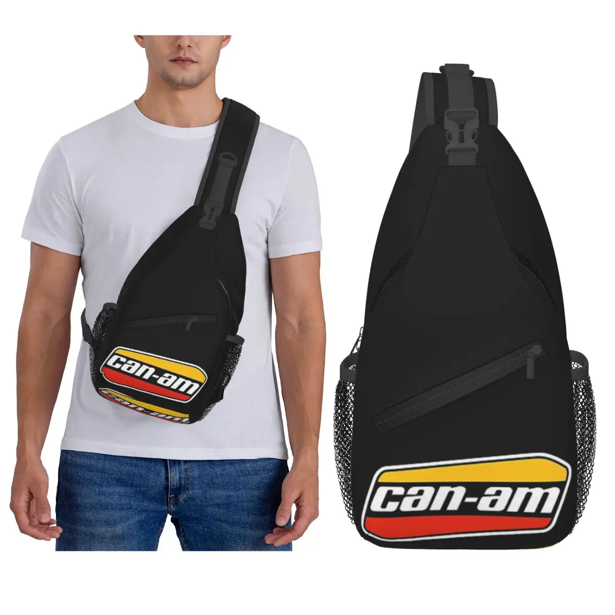 

Can Am BRP мотоциклетная нагрудная сумка, мужской рюкзак через плечо, нагрудная сумка, дорожный походный рюкзак, сумка на плечо