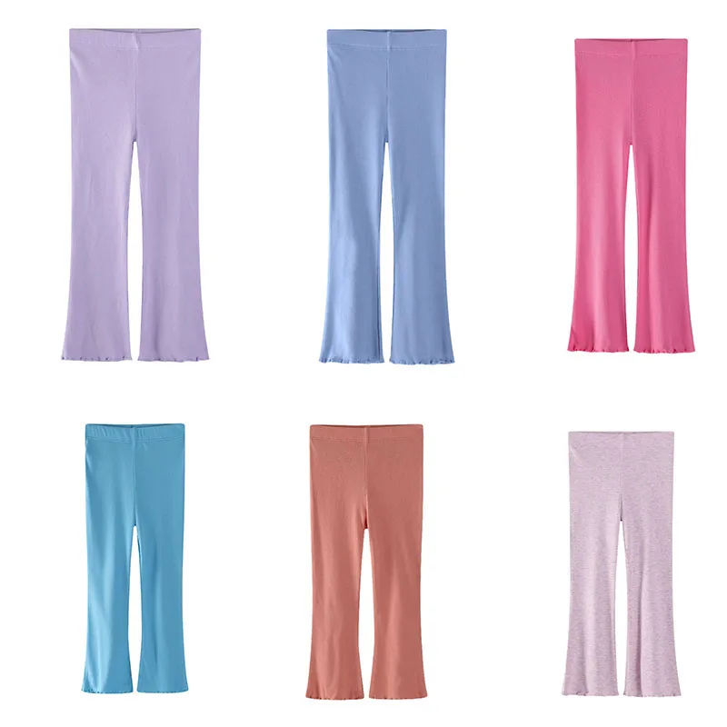 

Jumping Meters New Arrival Boot Cut Solid Children's Leggings Pants Hot Selling Kids Skinny Trousers Full Pencil Pants Baby Wear