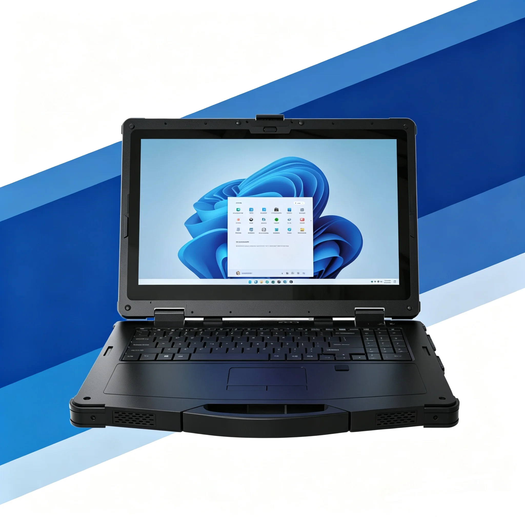 15.6Inch Enterprise Rugged Laptop Windows11 Industrial Notebook Waterproof Shockproof 12th Gen Intel i5-1235U
