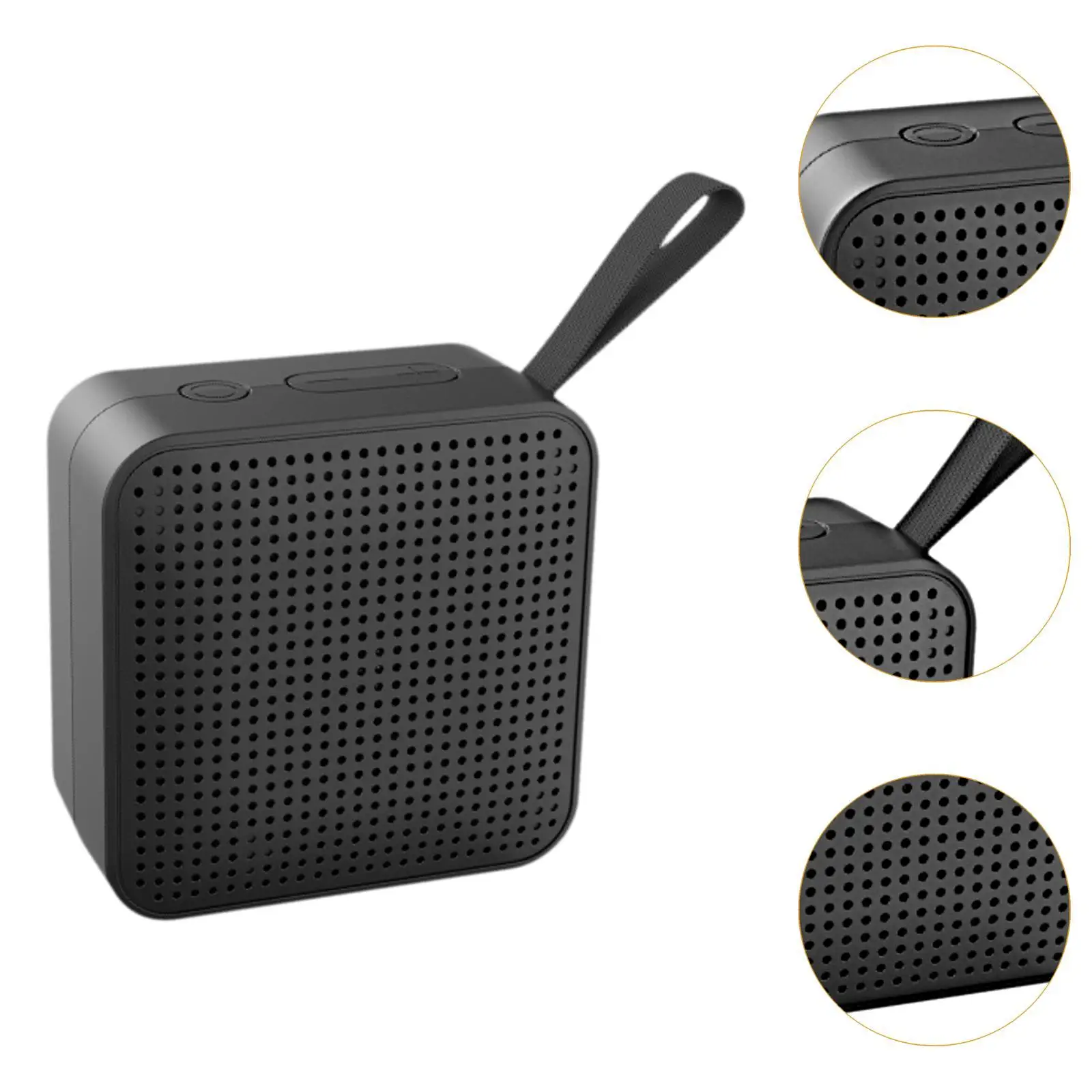 Portable Wireless Speaker Gifts Multifunctional Easy Use Professional Accessory Square for Camping Travel Outdoor Shower Party