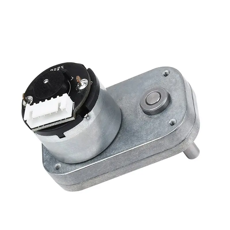 【LAST CHANCE】L-Shaped Magnetic Hall Encoder DC Gear Motor Permanent Magnets- All-Metal Construction, Ideal For Short Wheelbase R