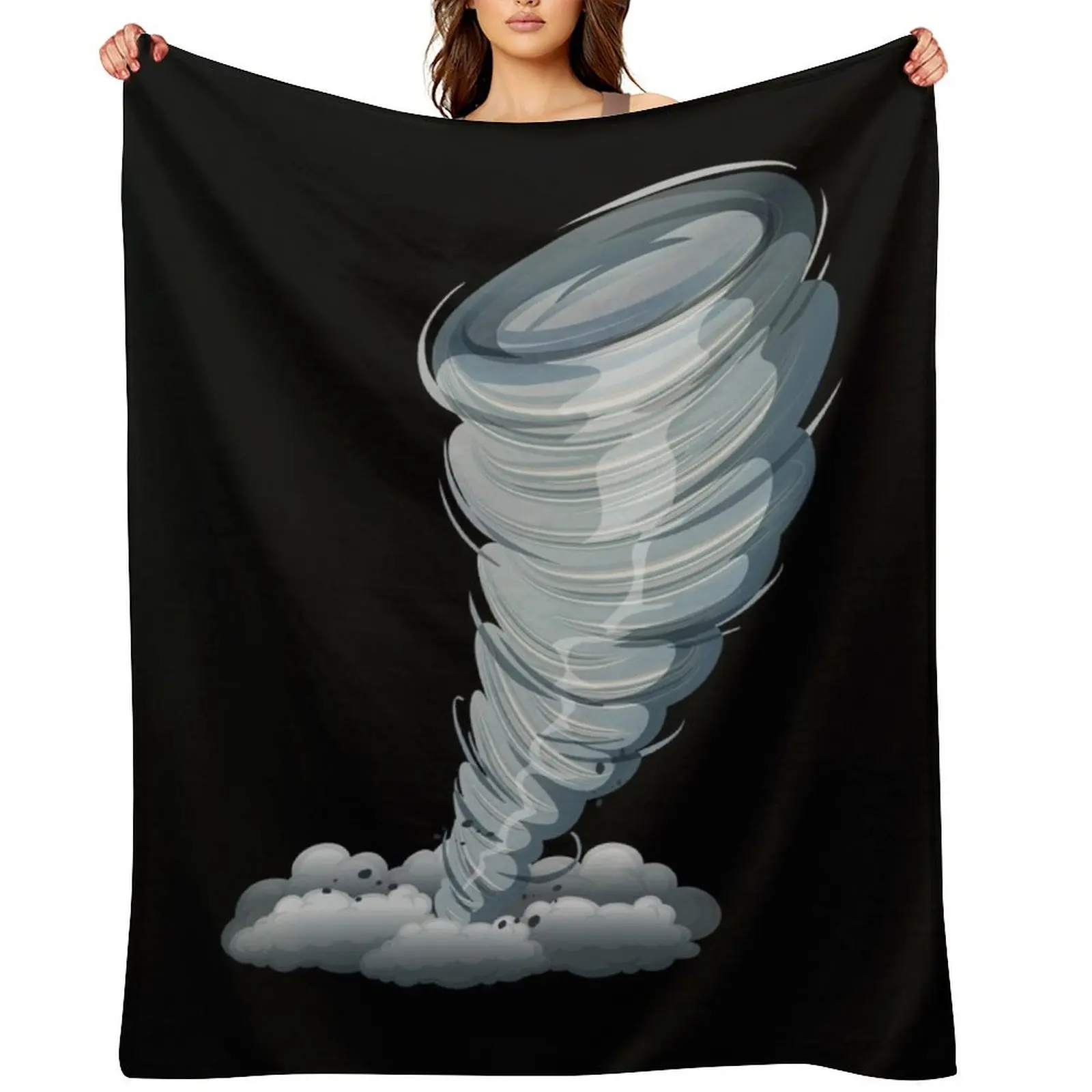 

Tornado Storm Weather Gift Throw Blanket halloween christmas decoration Blankets For Bed Decorative Sofas Blankets
