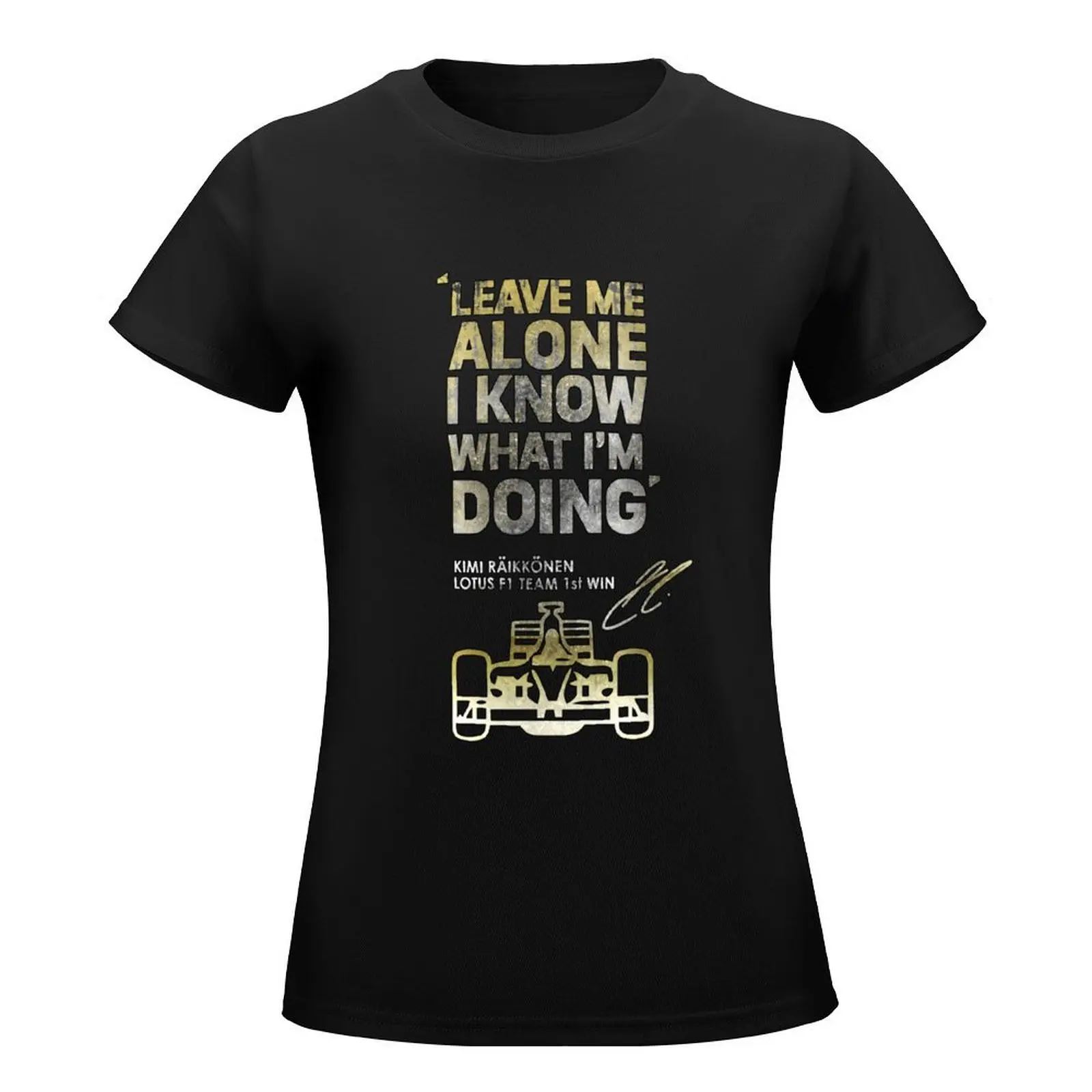 Kimi Raikkonen Leave Me Alone Graphic For Men Women Vintage Trending T-Shirt tees summer tops tops t-shirt dress for Women long