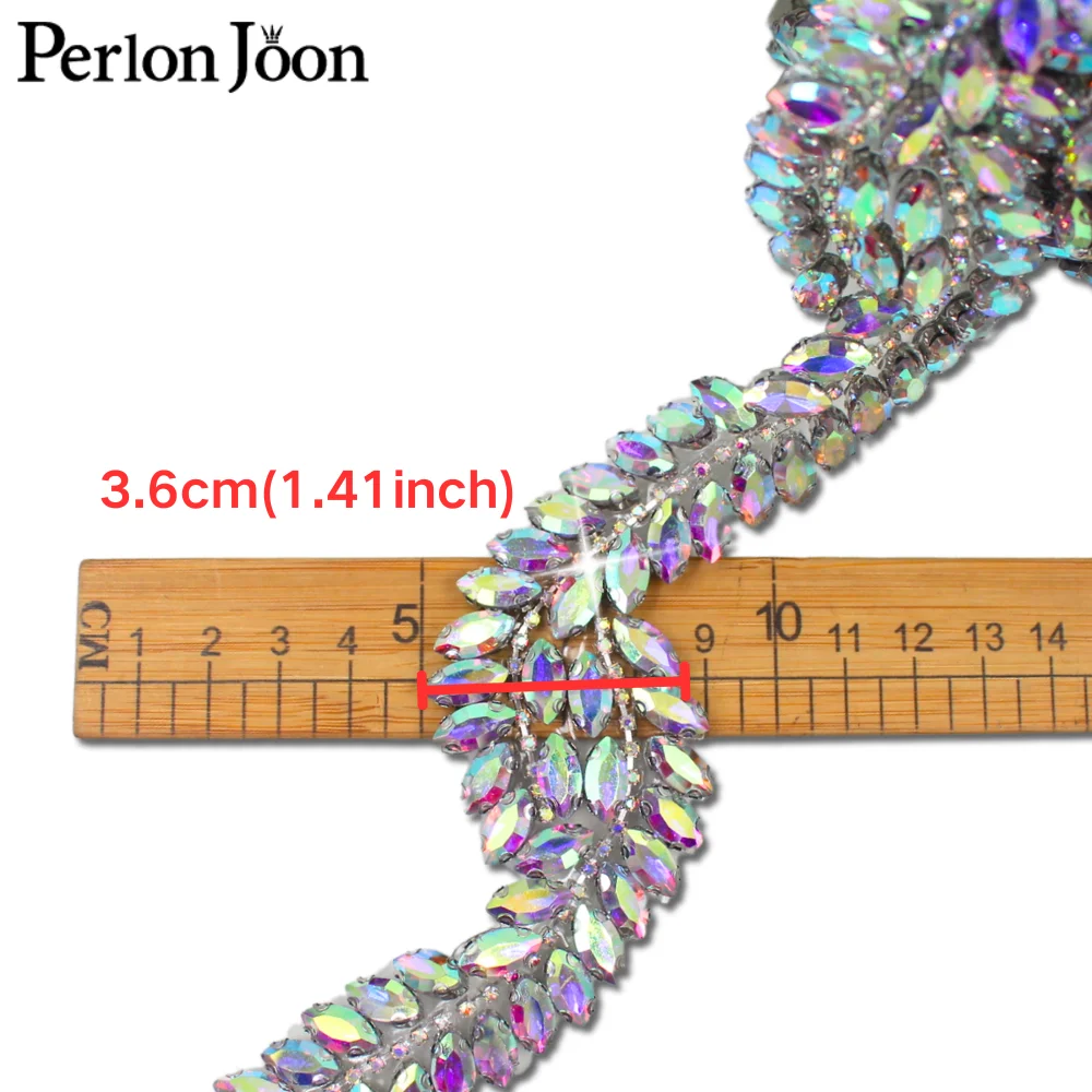 Argento ab Colore Cristallo Strass Trim X Forma Nastro strass fai da te Hot Fix Stiratura Scarpe eleganti Accessori decorativi TR168