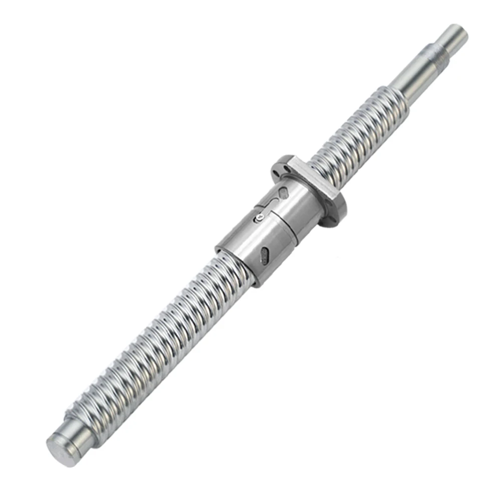 100-6000mm C7 C5 C3 Double Nuts Ballscrew DFU2005 DFU1610 Double Nut Ball Screw