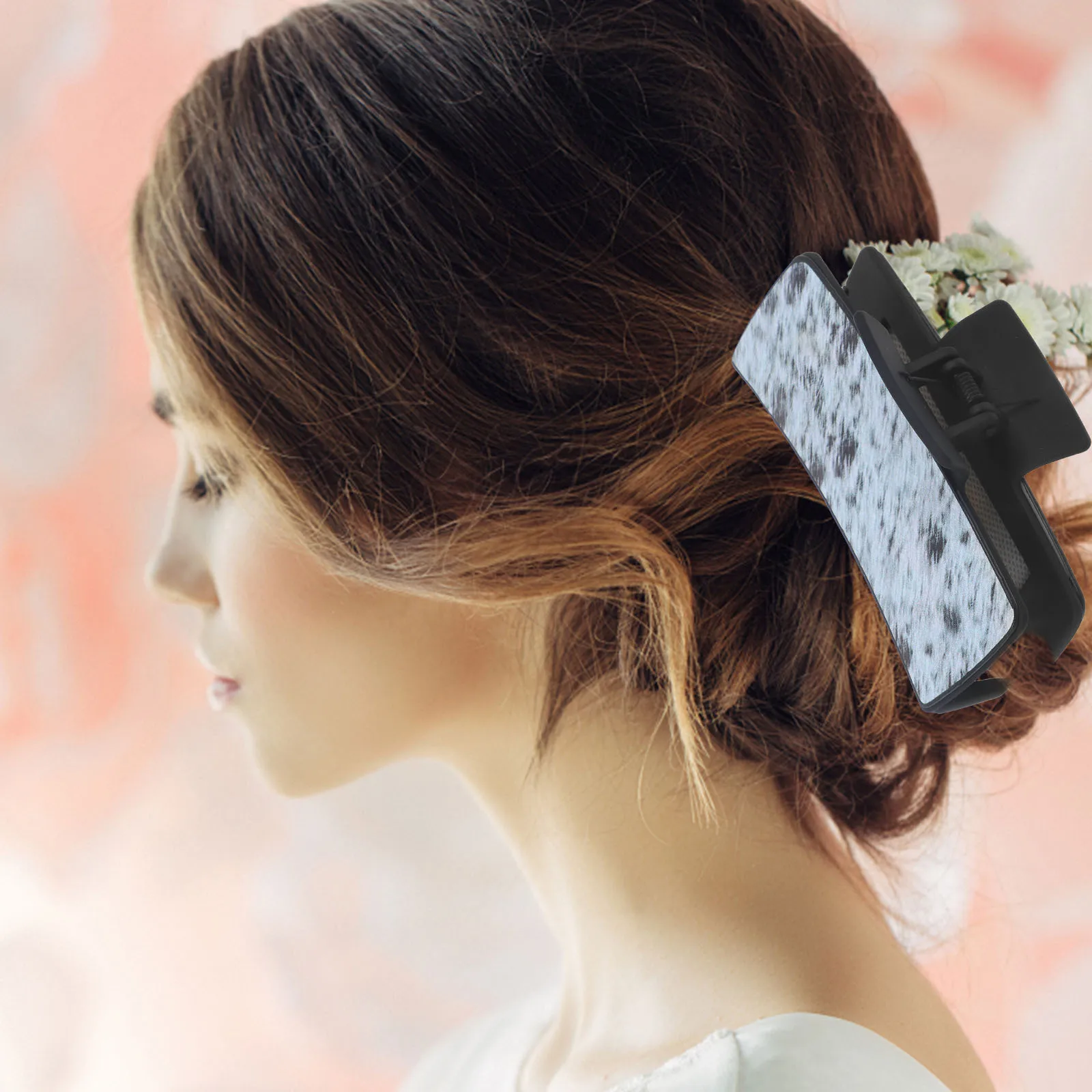 

Western Style Claw Clip For Women Large Faux Jaw Clip Thick Long Hair Cowgirl Hair Clamp Styling Tool Accessory