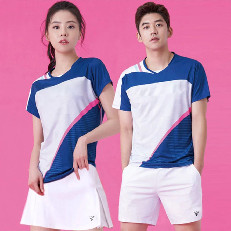 Sleeveless undershirt tennis clothing suit men and women short-sleeved quick-dry badminton uniform competition clothing