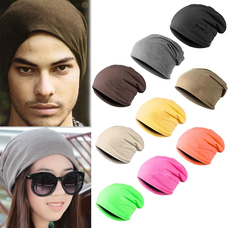 Solid Color Beanies Autumn Winter Hip Hop Hat Thin Cold Hat Korean Edition Baotou Hat Men\'s Outdoor Travel Warm Accessories