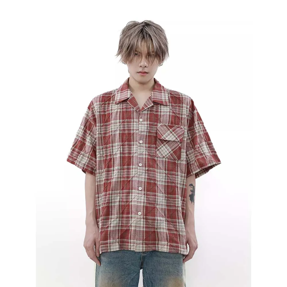 

MADE EXTREME Plaid Short Sleeved Shirt Man