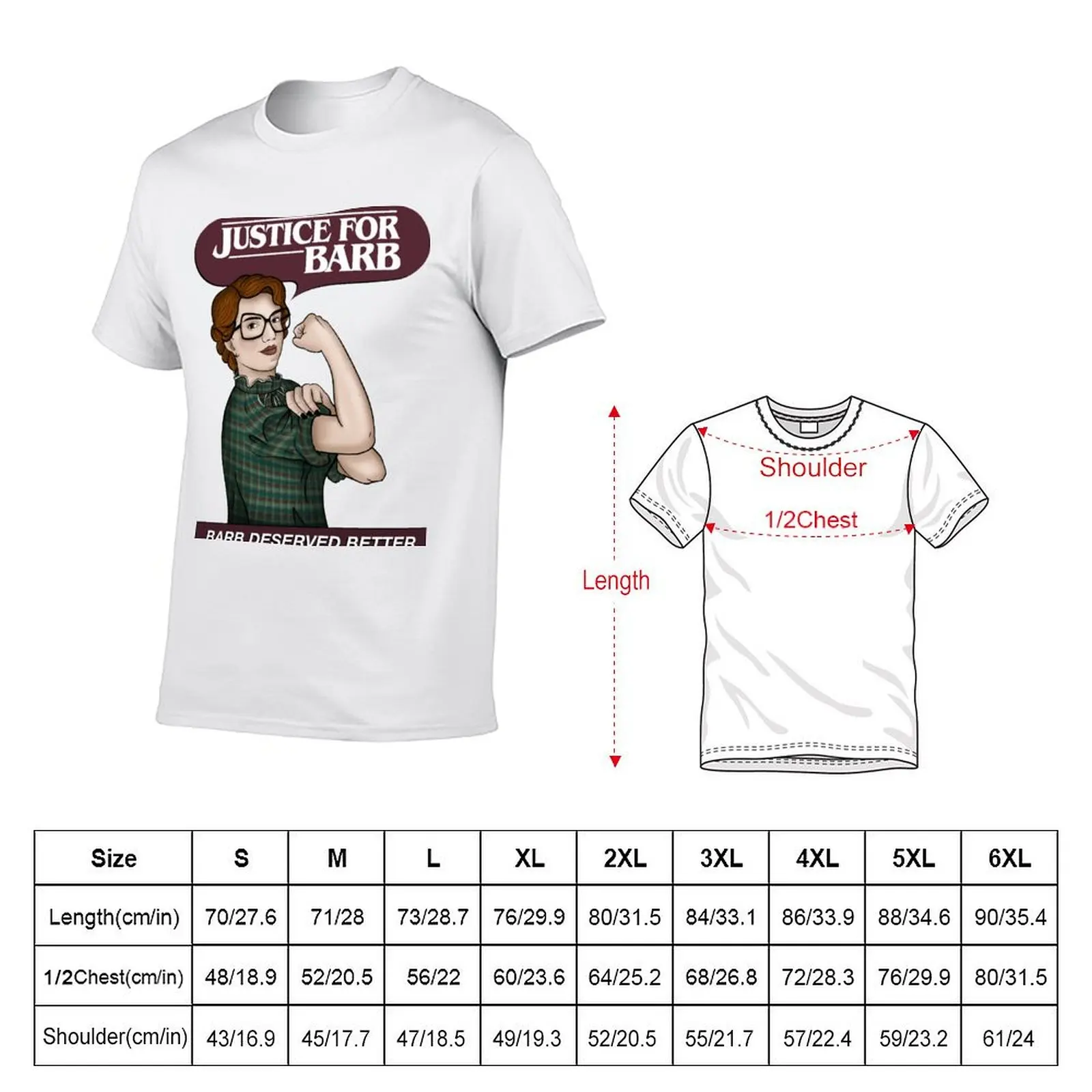 Justice for Barb T-Shirt t shirts for man slim fit man t shirt luxury T-Shirt