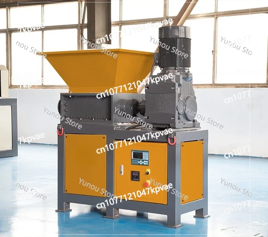 Hot Selling Double Shaft Mini Metal Shredder Small Metal Plastic Shredding Machine with PLC