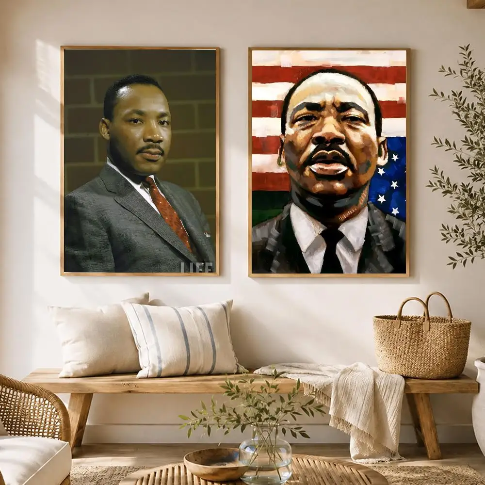 Martin Luther King Jr Poster HD poster wall art self-stick no-residue for home cafe office great gift