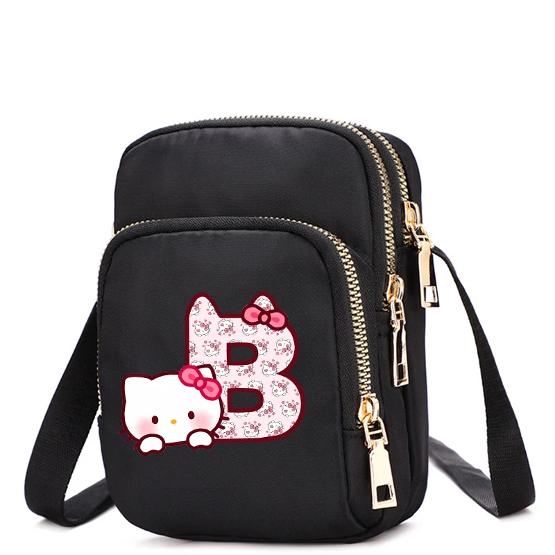 HelloKittys Crossbody Bag Letter A B C D Women Shoulder Bags Tote Bag Female Underarm Phone-Bag Fashion Collocation Trendy