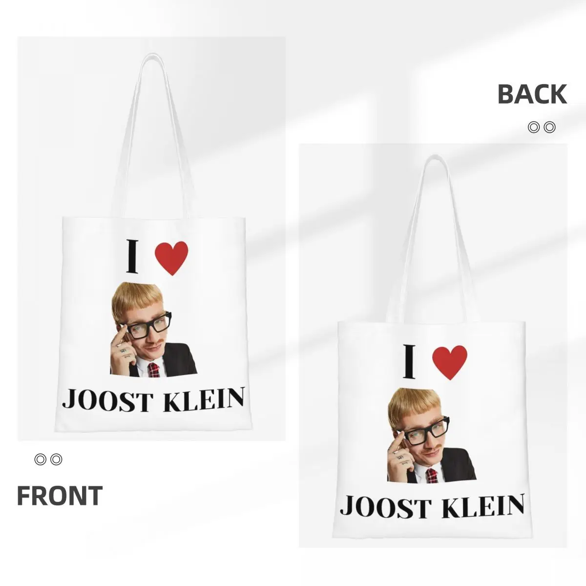 I Love Joost Klein Europapa Canvas Tote Handbag 2024 Eurovision Song Contest Malmo Shoulder Bags Shopper Bags for Women