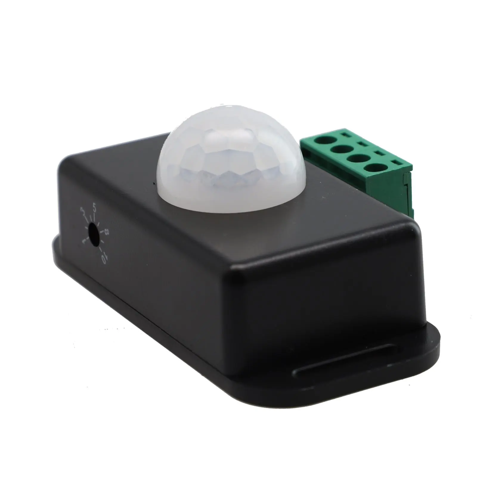 PIR Motion Sensor Switch DC 12V-24V 6A Infrared Detector For LED Strip Light Bulb Lamp Auto On Off Black