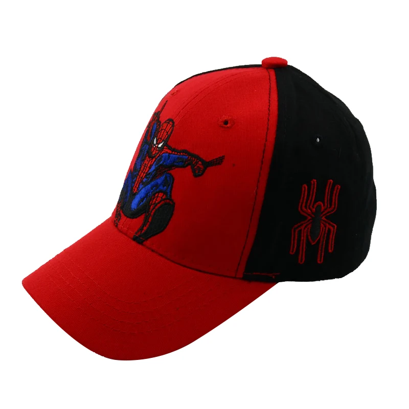 Disney Anime Spider Mans Baseball Cap Boys Autumn Baby Hats Spiderman Cartoon Children\'s Fashion Sun Caps Kids Hat Cap Gift 2-8y