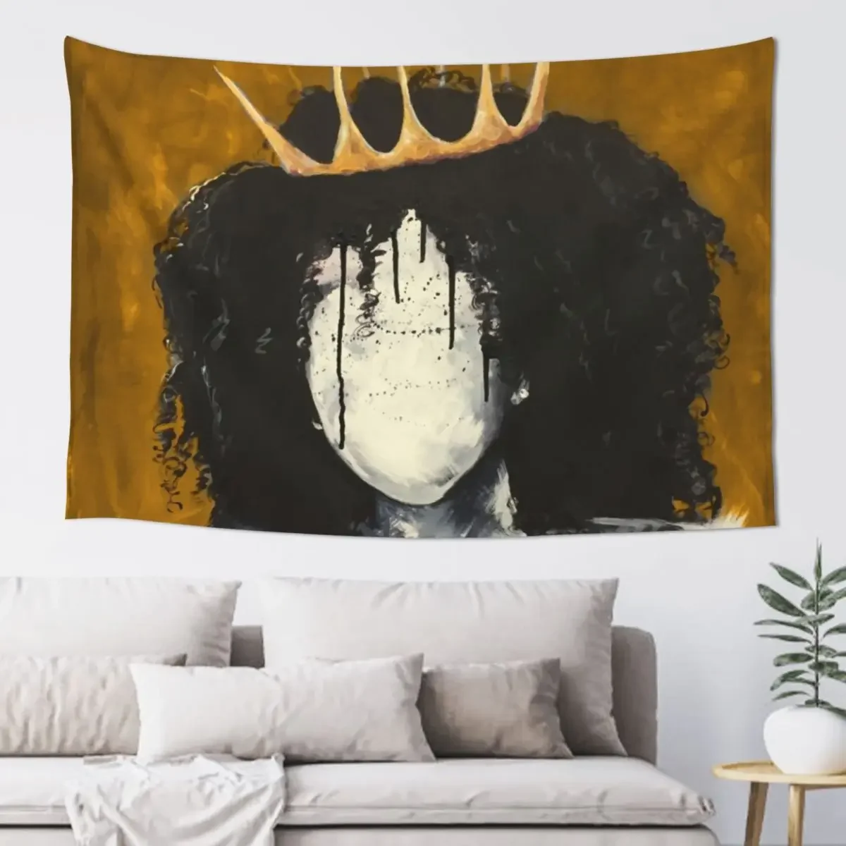 

Naturally Queen I GOLD Tapestry Things To The Room Wall Hanging Wall Room Decor Korean Style Wallpapers Home Decor Tapestry