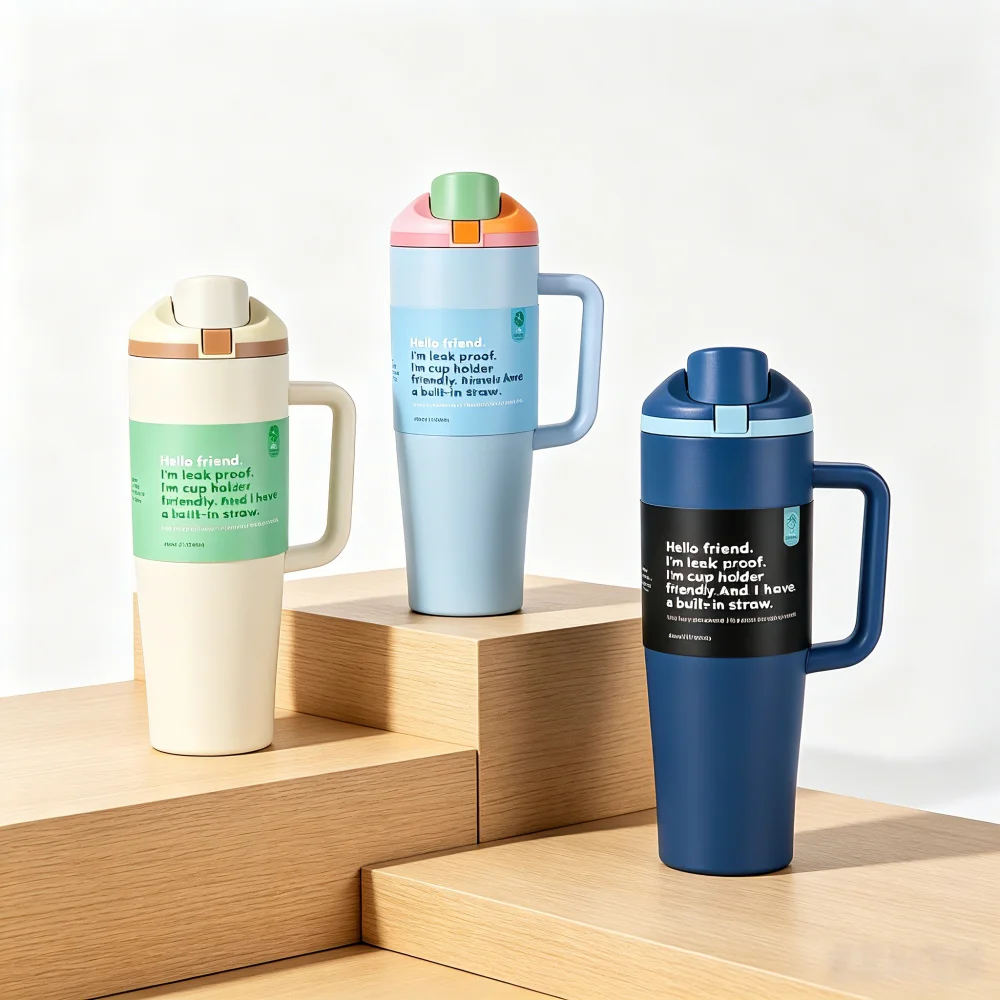 Double Wall Mug - 1200ml 40oz Insulated Travel Mug W/