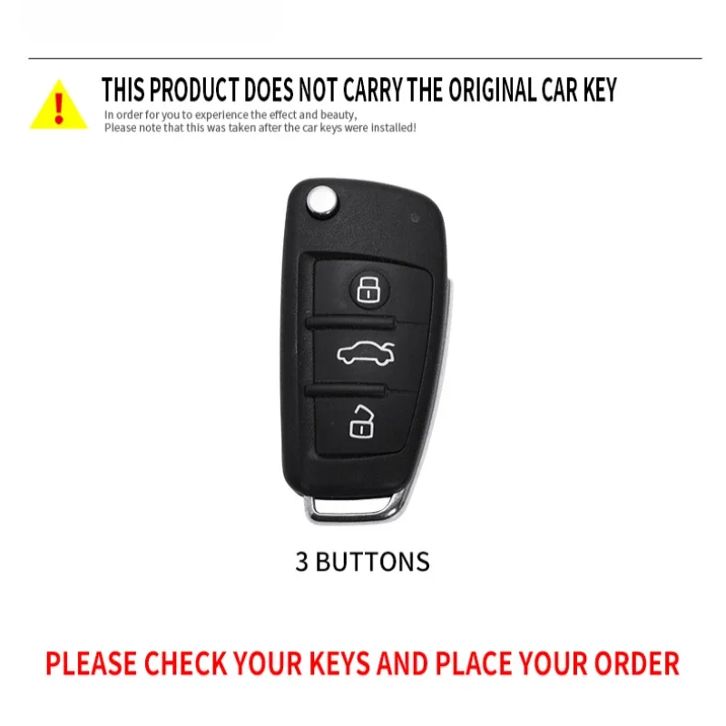 Car Key Fob Cover Case Shell for Chery ARRIZO7 E3 E5 A3 A5 Tiggo 2 3 5 3X Fulwin2 Eastar for Audi A4 A6 Q7 TT A3 Q3 R3 Q2 S3 RS3