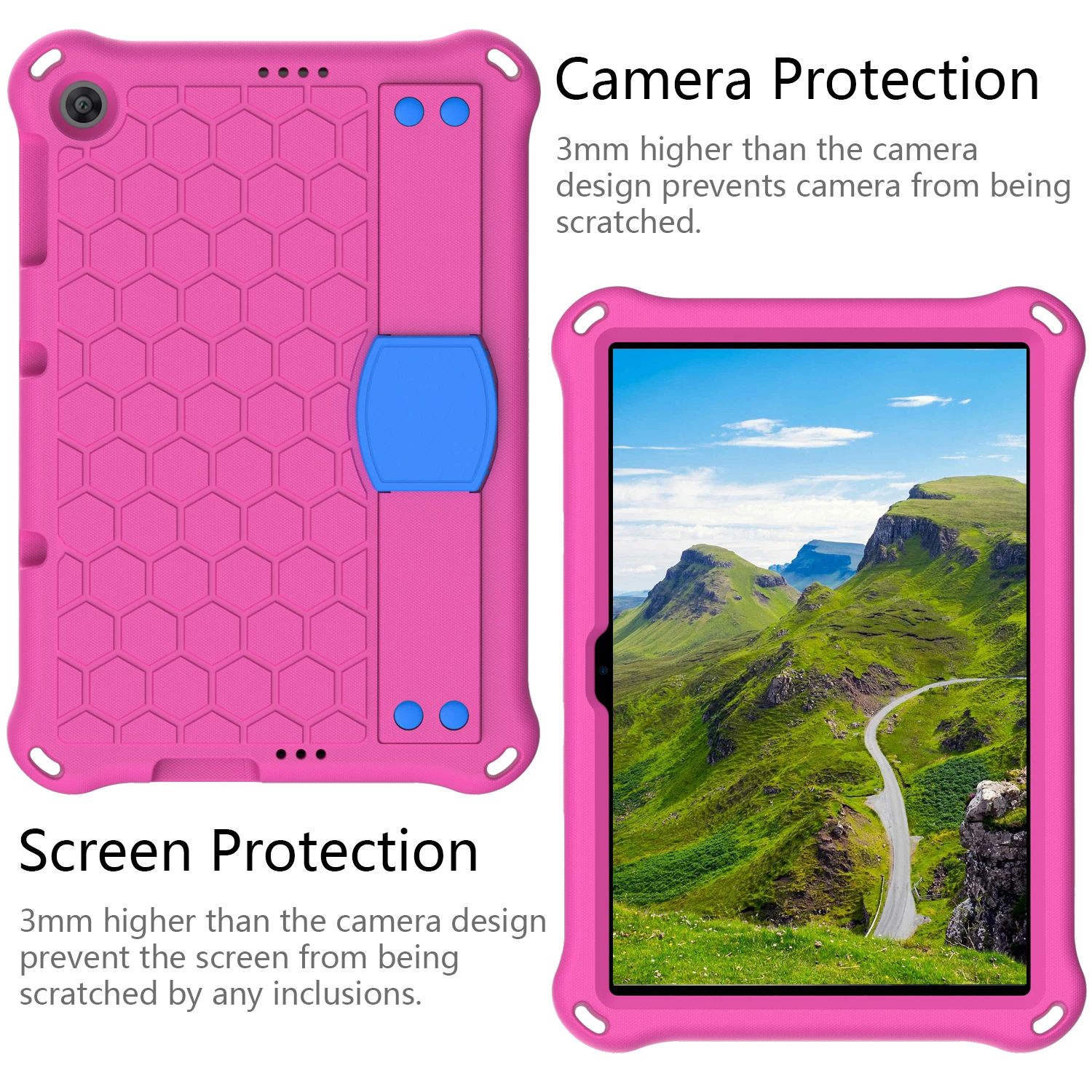 حافظة EVA بحزام كتف مسند لهاتف Huawei Enjoy Tablet 2 10.1/MatePad T 10S 10.1 بوصة/T 10 9.7 بوصة/Honor Pad 6 10.1 بوصة /X6 #2