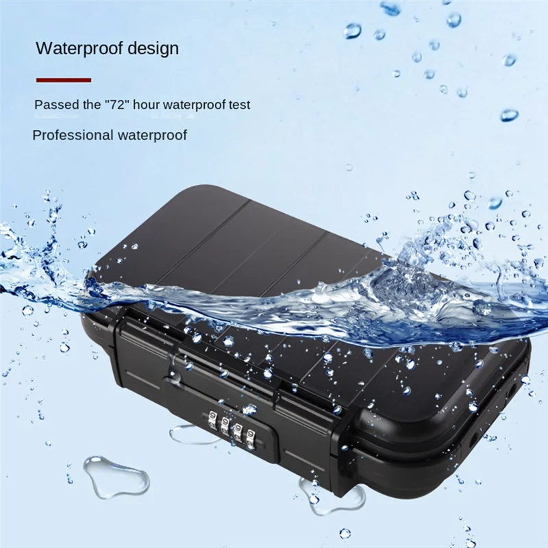 Caixa de bloqueio a14m, caixa de bloqueio de telefone, caixa de bloqueio de segurança, transparente ao ar livre à prova dwaterproof água viagem segura, senha caixa de praia fácil de usar, bla