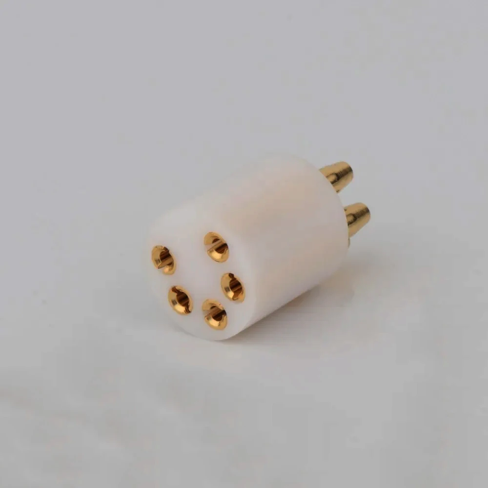 Preffair 5 Pins M DIN vergoldeter Stecker Plattenspieler Tonearm Buchse für REGA LINN ROKSAN PROJECT GRACE