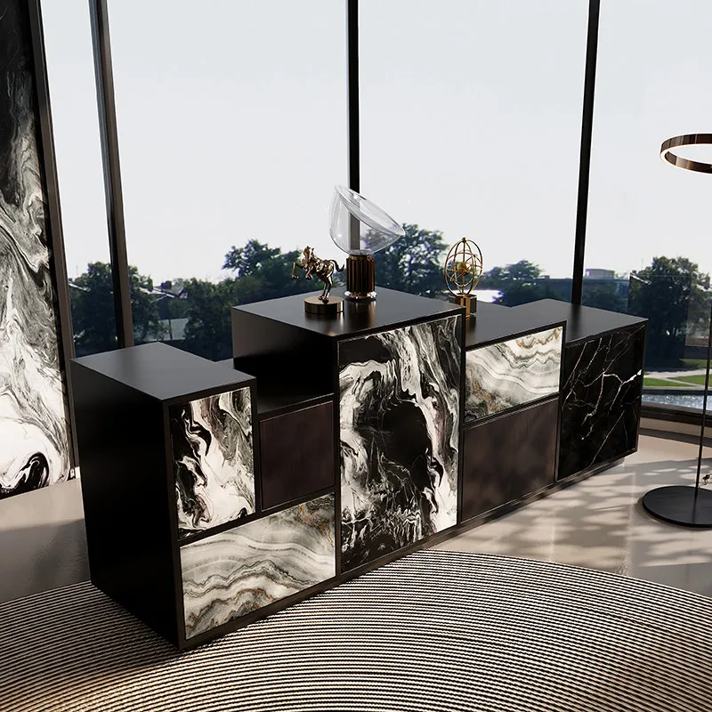 Dustproof Black Living Room Cabinets Luxury Nordic Modern Storage Living Room Cabinets Narrow Meuble Rangement Furniture Home
